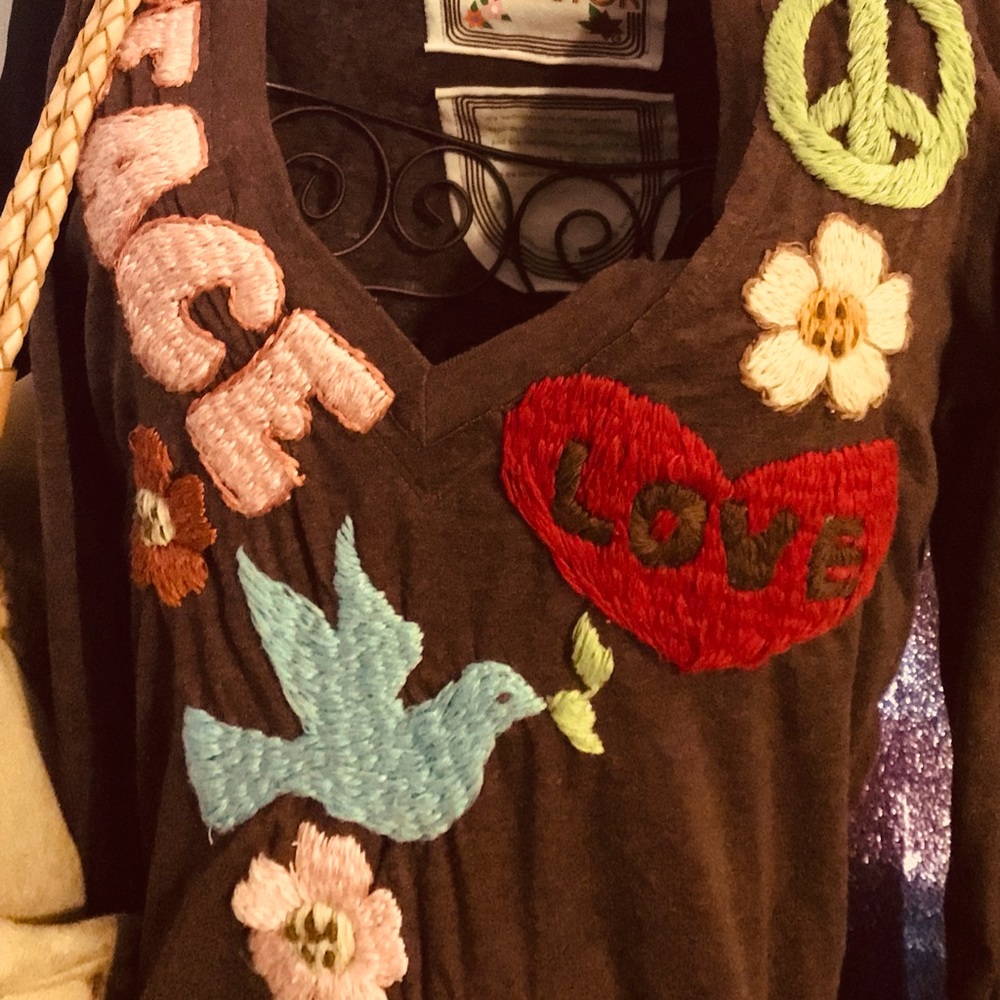 COPY - Peace Out! !Handmade w/bounty of hand stitching‼️